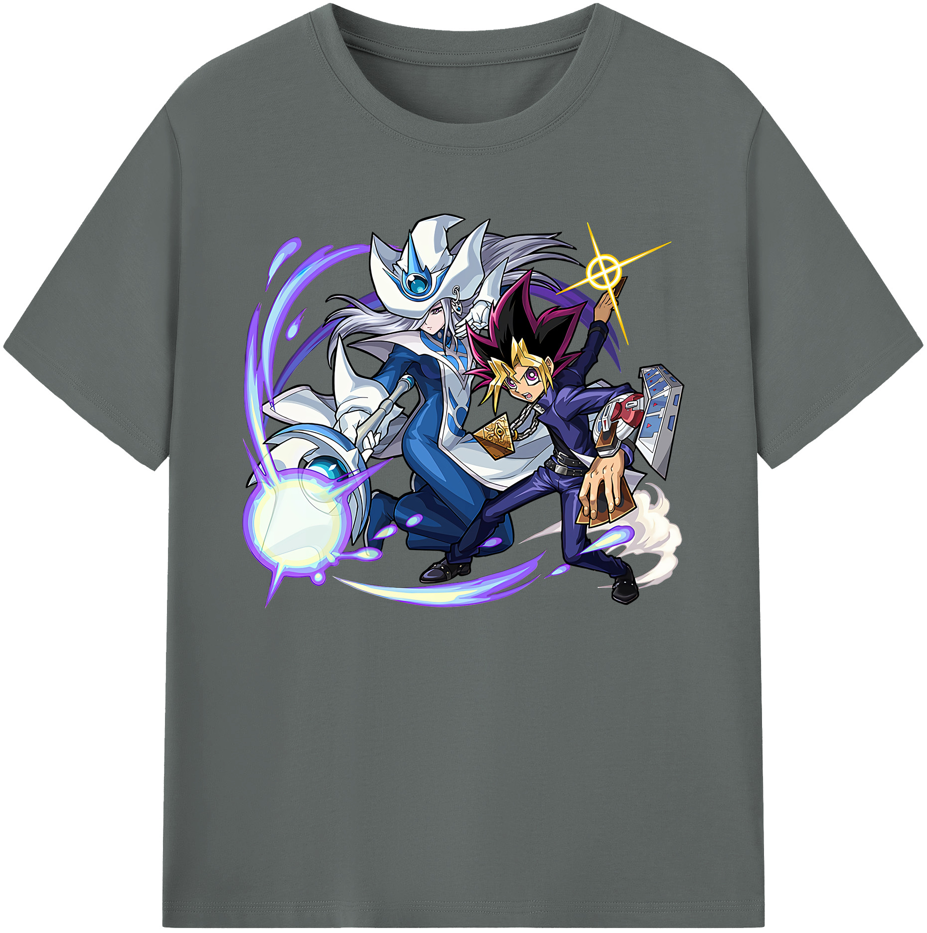 （画像用） 遊☆戯☆王 Yu-Gi-Oh! 綿100％ メンズ半袖Tシャツ｜肌触りやわらか＆通気性